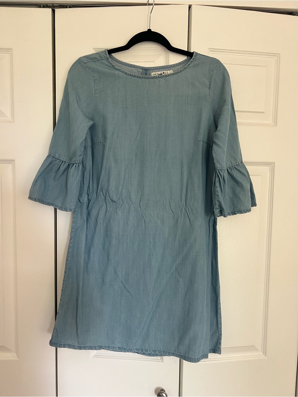 twik Light Blue Chambray Top with Round Neck
